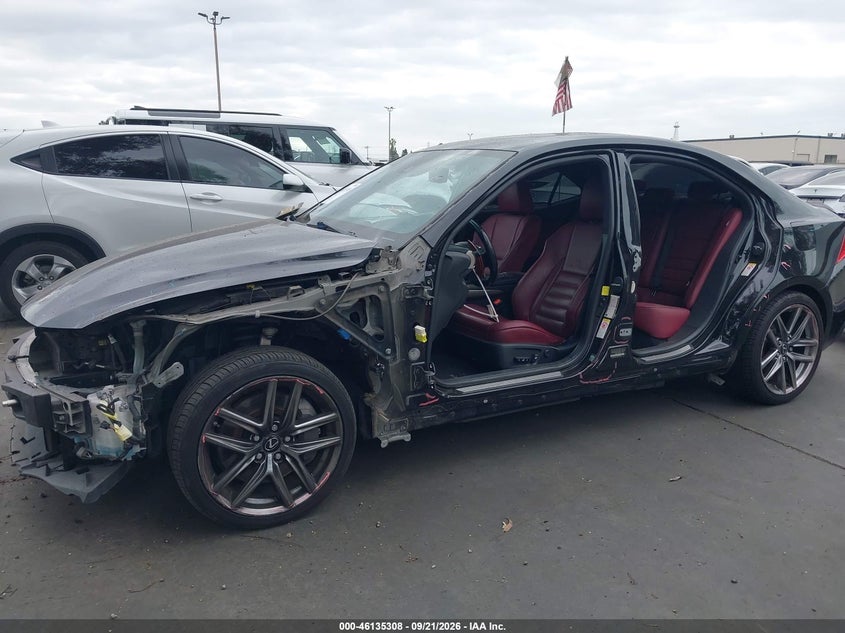 2017 Lexus Is VIN JTHBA1D24H5044796 IAAI salvage auction — SIDE, Salvage Title, sold $3,850 on 2026-10-24 (photo 6)