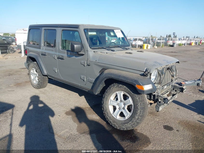 2020 Jeep Wrangler / VIN 1C4HJXDN4LW155229 — IAAI salvage auction photo