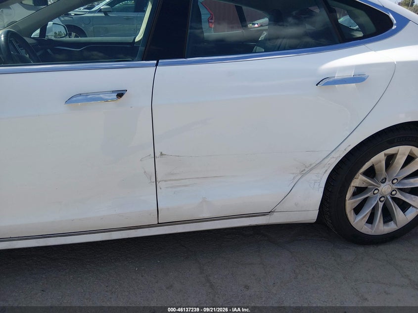 2016 Tesla Model s VIN 5YJSA1E19GF147362 IAAI salvage auction — LEFT SIDE, Salvage (California), sold $2,050 on 2026-09-29 (photo 6)