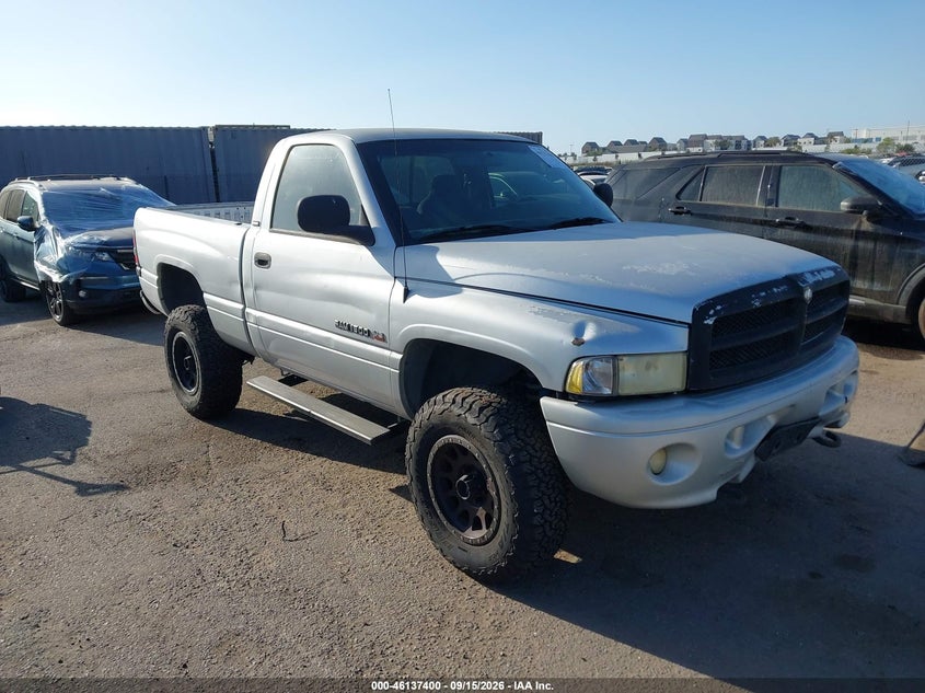 2001 Dodge Ram VIN 1B7HF16ZX1S128622 IAAI salvage auction — REAR END, Salvage (California), sold $1,250 on 2026-10-07 (photo 1)
