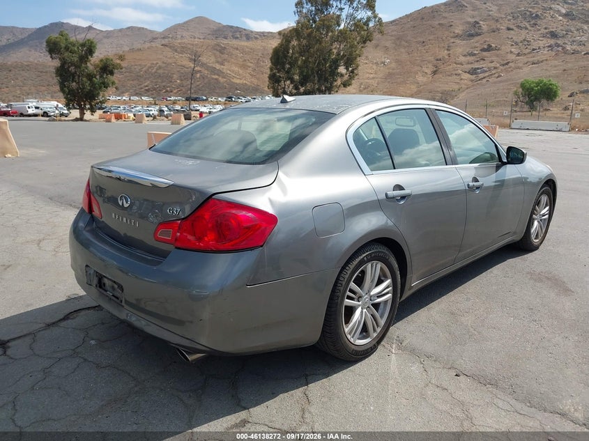 2012 Infiniti G37 VIN JN1CV6AP2CM625805 IAAI salvage auction — NORMAL WEAR, Salvage Title - Dealer (California), sold $1,100 on 2026-10-05 (photo 4)