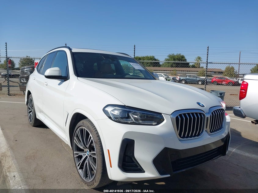 2022 BMW X3 VIN 5UX43DP07N9M20524 — IAAI salvage auction photo