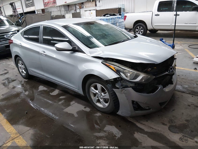 2014 Hyundai Elantra VIN 5NPDH4AE0EH517210 IAAI salvage auction — FRONT END, Salvage (Arizona), sold $25 on 2026-10-04 (photo 1)