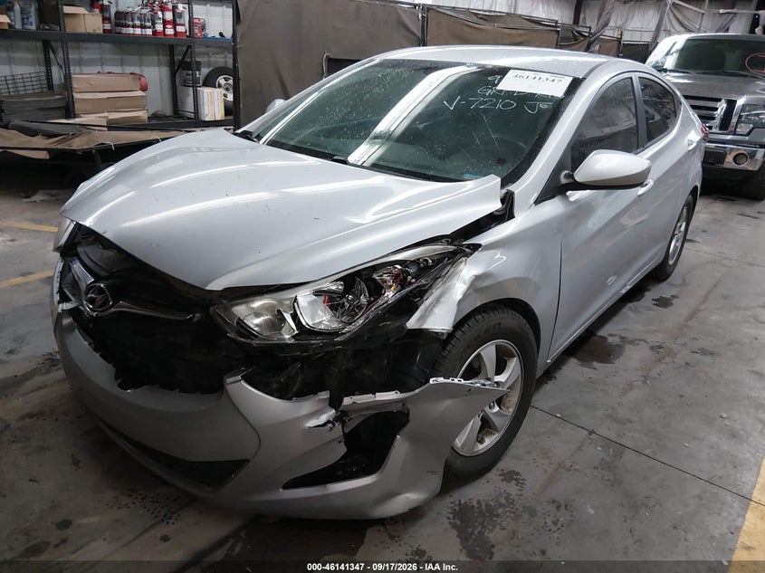 2014 Hyundai Elantra VIN 5NPDH4AE0EH517210 IAAI salvage auction — FRONT END, Salvage (Arizona), sold $25 on 2026-10-04 (photo 2)