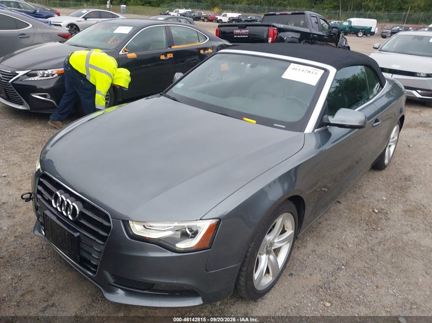 2014 Audi A5 VIN WAULFAFH5EN007449 IAAI salvage auction — NORMAL WEAR, Salvage Title, sold $850 on 2026-09-27 (photo 2)
