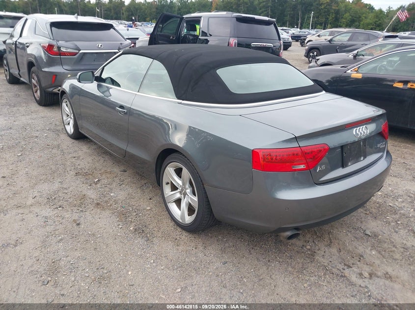 2014 Audi A5 VIN WAULFAFH5EN007449 IAAI salvage auction — NORMAL WEAR, Salvage Title, sold $850 on 2026-09-27 (photo 3)