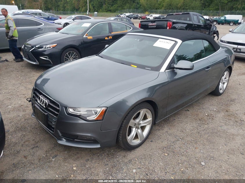 2014 Audi A5 VIN WAULFAFH5EN007449 IAAI salvage auction — NORMAL WEAR, Salvage Title, sold $850 on 2026-09-27 (photo 6)