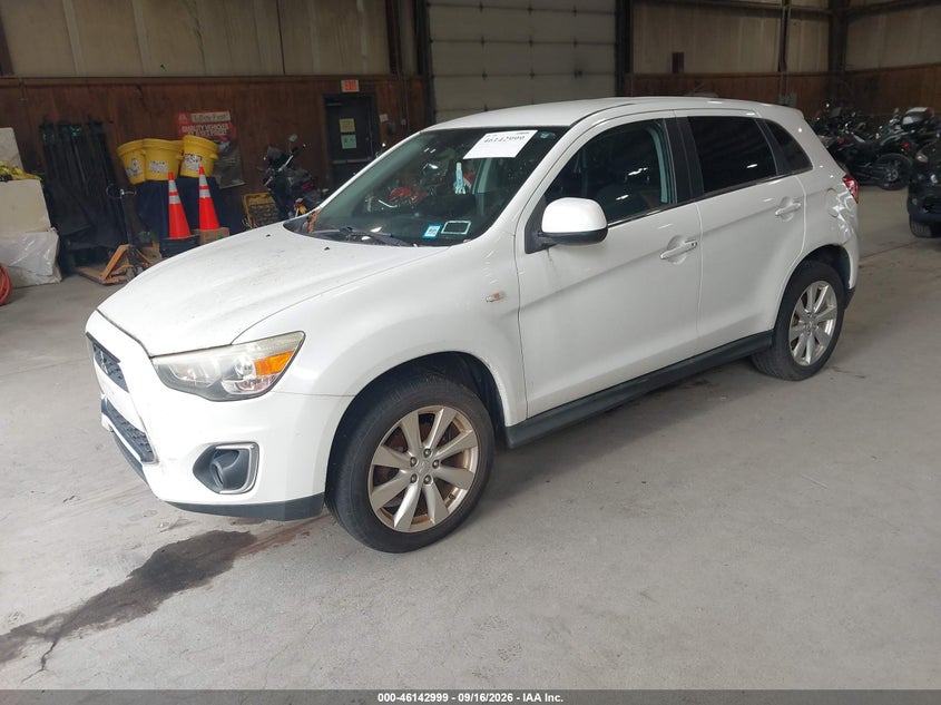 2013 Mitsubishi VIN 4A4AR4AU7DE011002 IAAI salvage auction — NORMAL WEAR, Clear (New York), sold $125 on 2026-09-27 (photo 2)