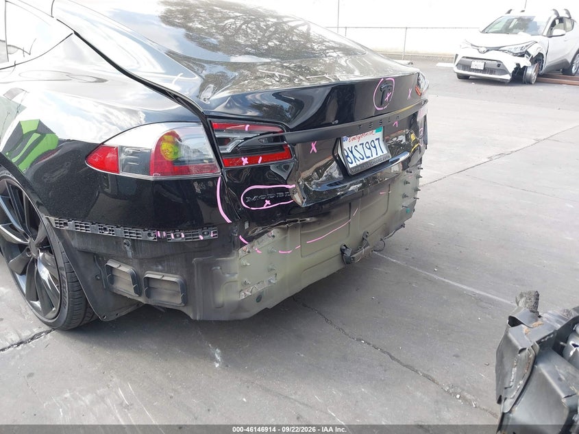 2018 Tesla Model s VIN 5YJSA1E24JF247594 IAAI salvage auction — REAR END, Salvage Certificate (California), sold $7,900 on 2026-10-21 (photo 6)