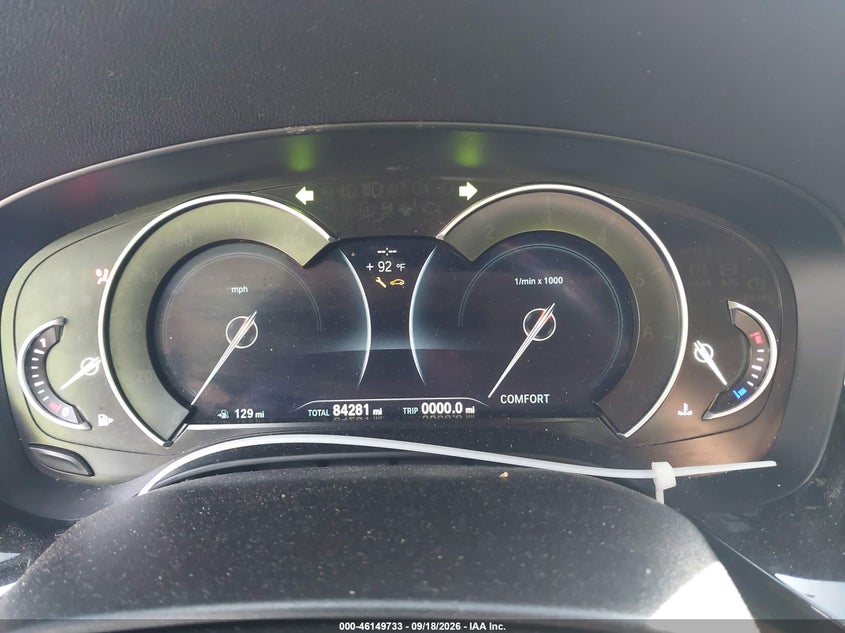 2017 BMW 5er VIN WBAJE7C3XHWA03565 IAAI salvage auction — FRONT END, Wait Title, sold $7,200 on 2026-10-13 (photo 7)