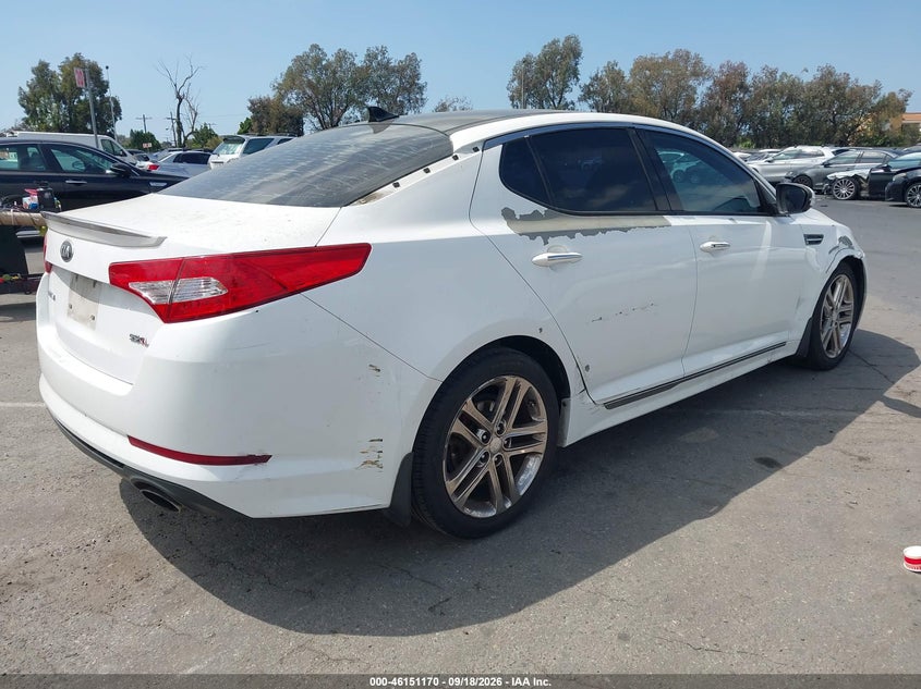 2013 Kia Optima VIN 5XXGR4A67DG163876 IAAI salvage auction — NORMAL WEAR, Wait Title, sold $425 on 2026-10-07 (photo 4)