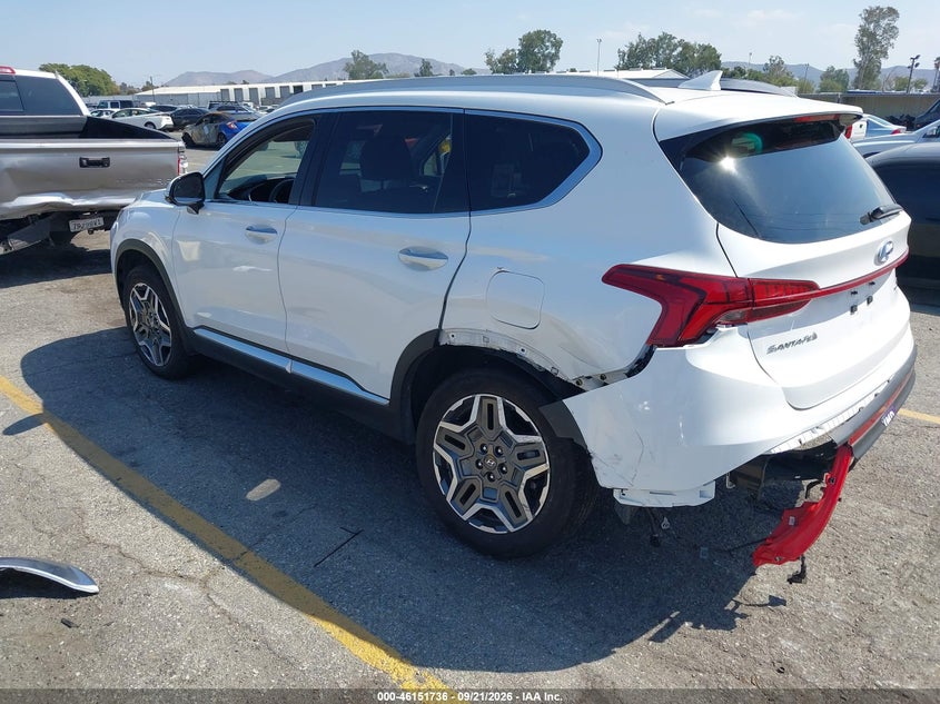 2022 Hyundai Santa fe VIN KM8S3DA10NU037432 IAAI salvage auction — SIDE, Salvage (California), sold $12,800 on 2026-10-01 (photo 3)