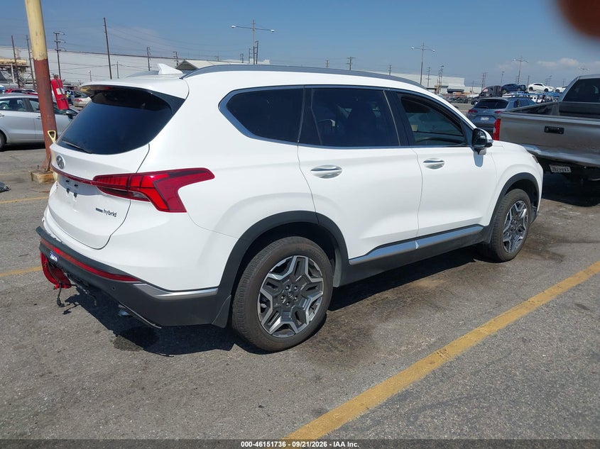 2022 Hyundai Santa fe VIN KM8S3DA10NU037432 IAAI salvage auction — SIDE, Salvage (California), sold $12,800 on 2026-10-01 (photo 4)
