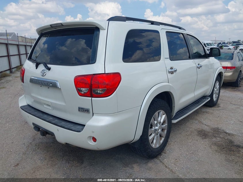 2012 Toyota Sequoia VIN 5TDYY5G19CS038321 IAAI salvage auction — NORMAL WEAR, Original (Texas), sold $10,700 on 2026-10-06 (photo 4)