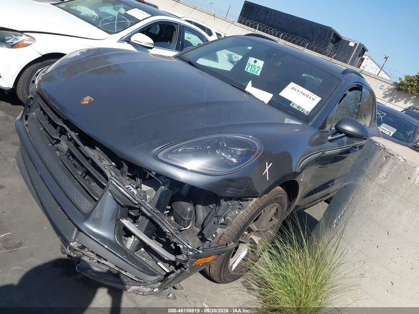 2023 Porsche Macan VIN WP1AA2A56PLB10114 IAAI salvage auction — FRONT END, Salvage Certificate (California), sold $27,125 on 2026-10-14 (photo 2)