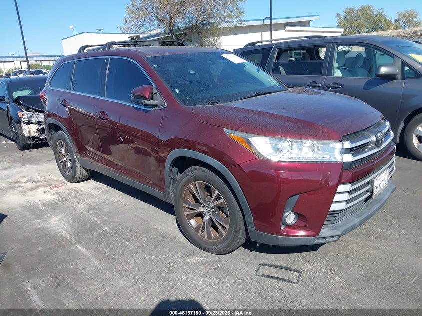 2019 Toyota Highlander VIN 5TDZZRFH8KS362866 IAAI salvage auction — SIDE, Salvage Certificate (California), sold $7,650 on 2026-10-16 (photo 1)