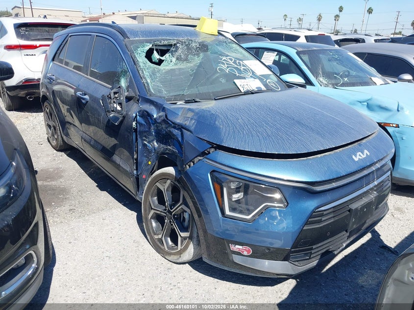 2023 Kia Niro VIN KNDCR3LF9P5050557 IAAI salvage auction — ROOF, Salvage Certificate (California), sold $8,800 on 2026-10-04 (photo 1)