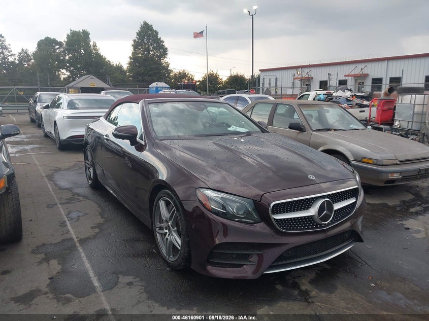 2019 Mercedes-benz E-klasse VIN WDD1K6HB8KF100828 IAAI salvage auction — REAR END, Rebuildable (Florida), sold $17,300 on 2026-10-07 (photo 1)