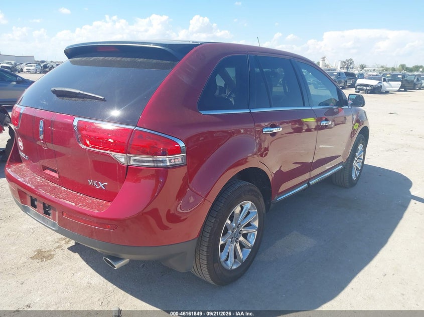 2013 Lincoln Mkx VIN 2LMDJ6JK8DBL25291 IAAI salvage auction — LEFT FRONT, Salvage (Texas), sold $800 on 2026-10-07 (photo 4)