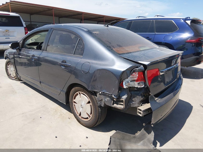 2009 Honda Civic hybrid VIN JHMFA362X9S013677 IAAI salvage auction — NORMAL WEAR, Original (Texas), sold $25 on 2026-09-30 (photo 3)