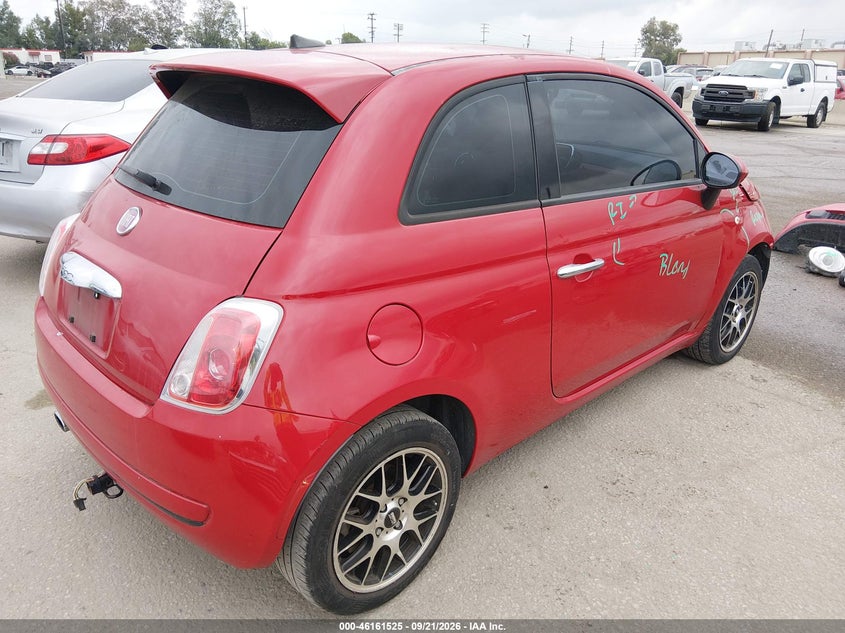 2016 Fiat 500 VIN 3C3CFFAR6GT169520 IAAI salvage auction — FRONT END, Salvage Title, sold $25 on 2026-10-17 (photo 4)