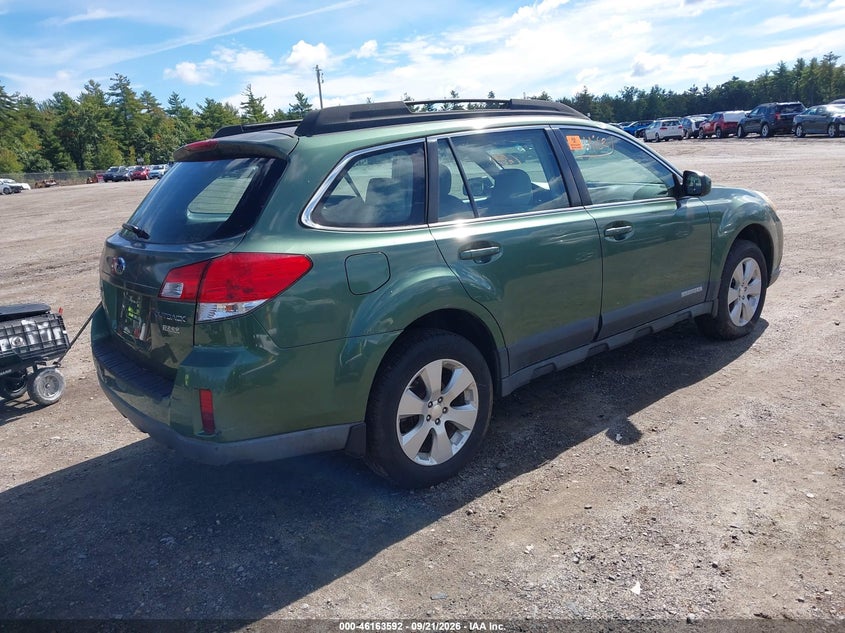 2012 Subaru Outback VIN 4S4BRBAC5C3266146 IAAI salvage auction — NORMAL WEAR, Clear (Massachusetts), sold $125 on 2026-09-26 (photo 4)