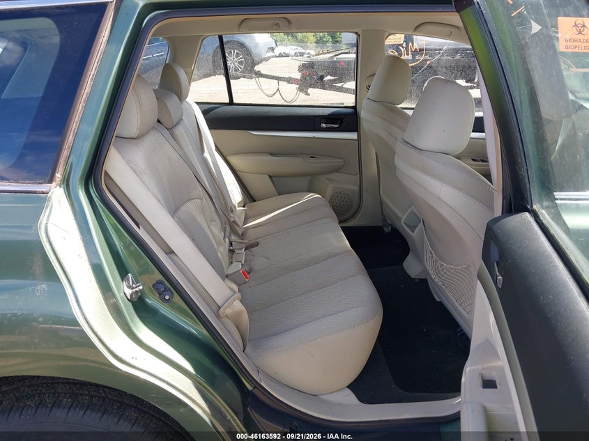 2012 Subaru Outback VIN 4S4BRBAC5C3266146 IAAI salvage auction — NORMAL WEAR, Clear (Massachusetts), sold $125 on 2026-09-26 (photo 8)