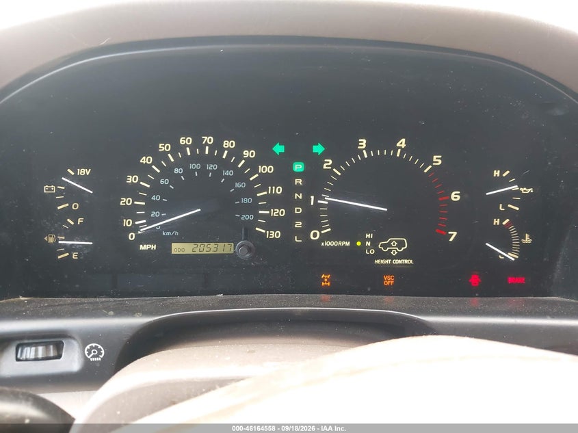 2001 Lexus Lx 470 VIN JTJHT00W413502800 IAAI salvage auction — NORMAL WEAR, Clear (North Carolina), sold $3,350 on 2026-10-02 (photo 7)