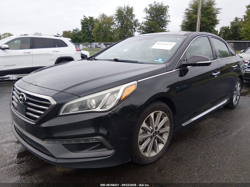 2016 Hyundai Sonata VIN 5NPE34AF2GH275759 IAAI salvage auction — SIDE, Clear (New Jersey), sold $0 on 2026-09-30 (photo 2)