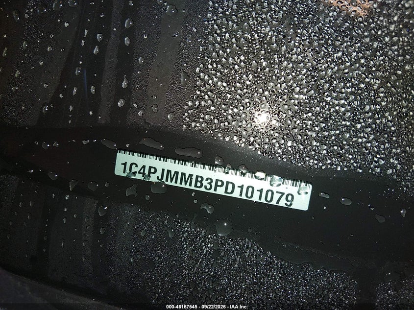 2023 Jeep Cherokee VIN 1C4PJMMB3PD101079 IAAI salvage auction — REAR END, Clear (Michigan), sold $9,900 on 2026-10-04 (photo 9)