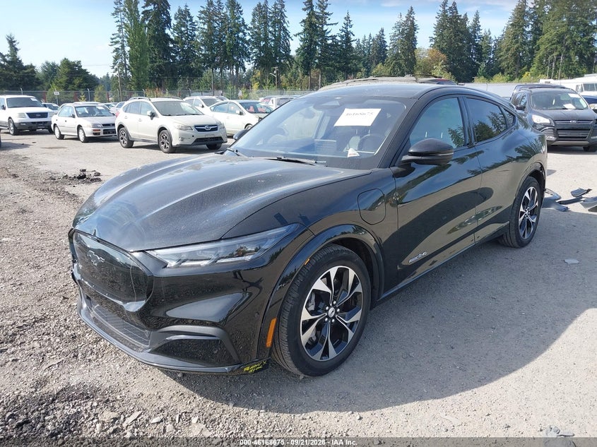2021 Ford Mustang mach-e VIN 3FMTK3SSXMMA09018 IAAI salvage auction — FRONT & REAR, Salvage Title, sold $10,100 on 2026-10-15 (photo 2)
