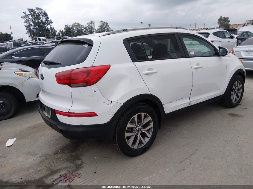 2015 Kia Sportage VIN KNDPB3AC1F7784319 IAAI salvage auction — NORMAL WEAR, Clear - Dealer Only (California), sold $2,500 on 2026-09-25 (photo 4)