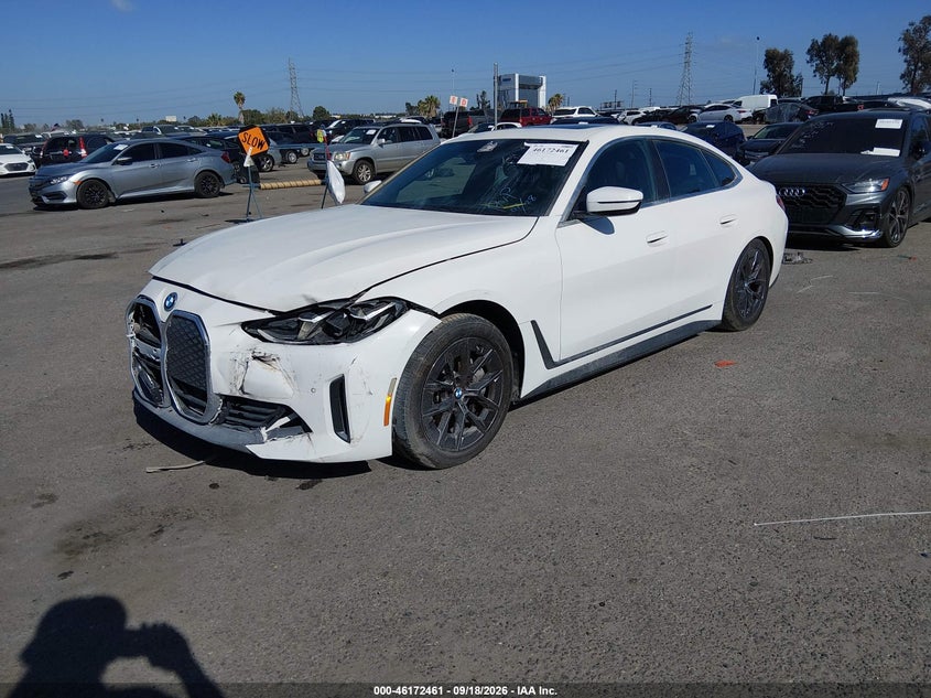 2025 BMW I4 VIN WBY23HD08SFT98632 IAAI salvage auction — FRONT END, Salvage (California), sold $22,750 on 2026-10-15 (photo 2)