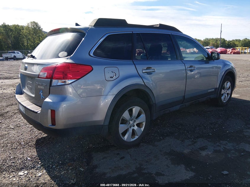 2011 Subaru Outback VIN 4S4BRBKC2B3349210 IAAI salvage auction — NORMAL WEAR, Clear (Pennsylvania), sold $1,350 on 2026-10-01 (photo 4)