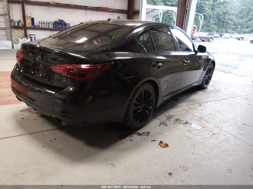 2019 Infiniti Q50 VIN JN1EV7AR1KM558354 IAAI salvage auction — NORMAL WEAR, Clear (Virginia), sold $2,100 on 2026-10-11 (photo 4)