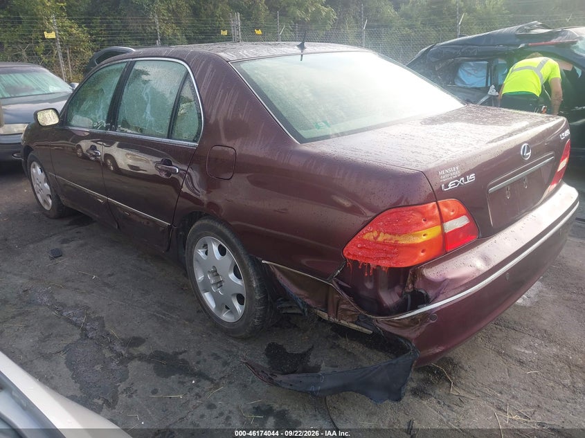 2003 Lexus Ls 430 VIN JTHBN30F730096115 IAAI salvage auction — SIDE, Salvage (North Carolina), sold $3,025 on 2026-10-10 (photo 3)