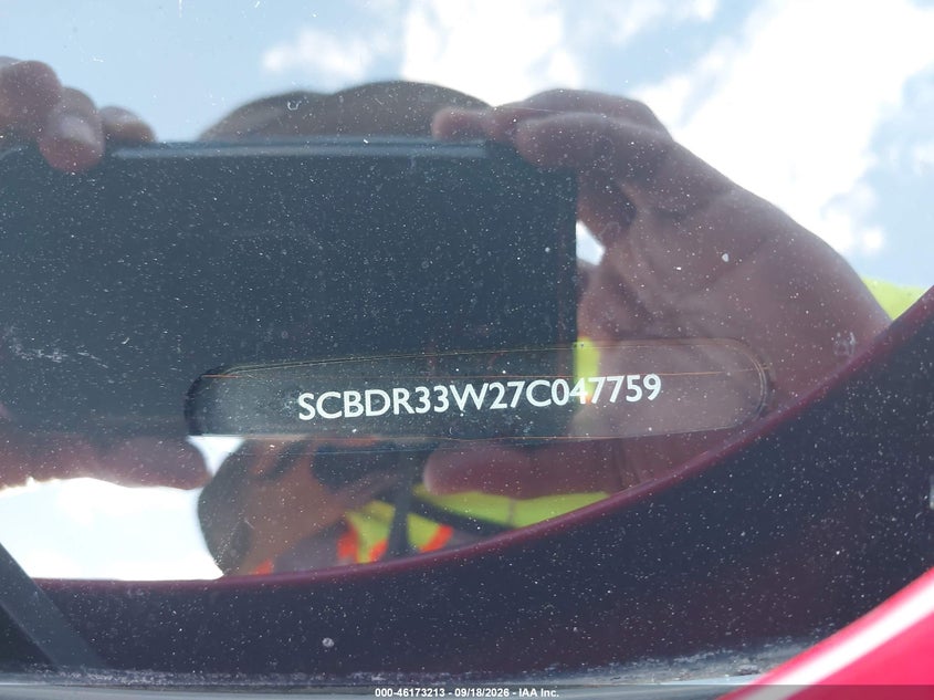 2007 Bentley Continental VIN SCBDR33W27C047759 IAAI salvage auction — UNKNOWN, Salvage Title (Hawaii), sold $9,275 on 2026-10-05 (photo 9)