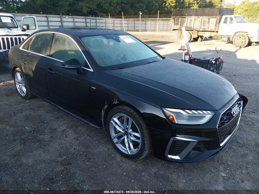 2023 Audi A4 VIN WAUEAAF44PN003366 — IAAI salvage auction photo