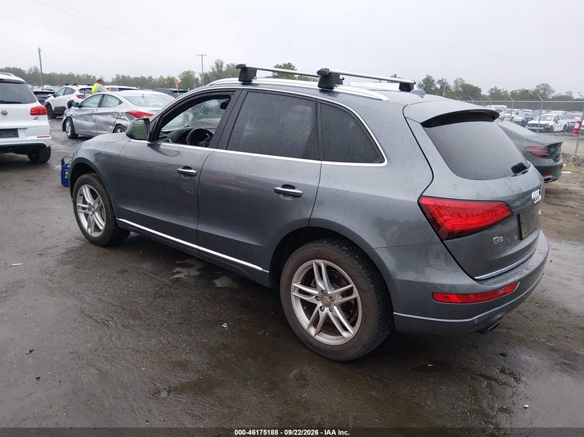 2015 Audi Q5 VIN WA1LFAFP7FA051062 IAAI salvage auction — WATER/FLOOD, Clear (Virginia), sold $1,325 on 2026-10-26 (photo 3)