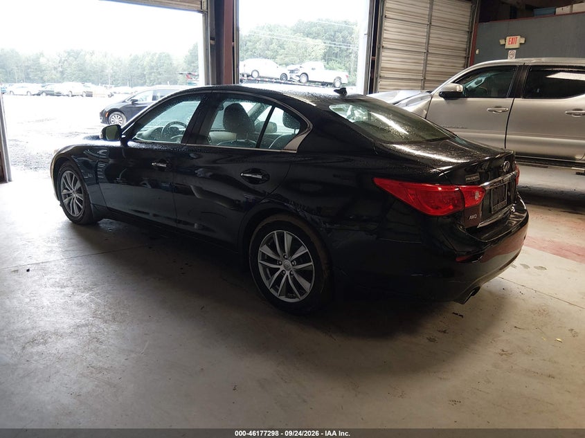 2016 Infiniti Q50 VIN JN1EV7AR4GM345941 IAAI salvage auction — NORMAL WEAR, Clear (Virginia), sold $25 on 2026-10-11 (photo 3)