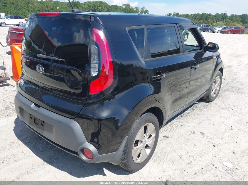 2014 Kia Soul VIN KNDJN2A23E7039326 IAAI salvage auction — NORMAL WEAR, Clear-Dealer Only (North Carolina), sold $275 on 2026-10-04 (photo 4)