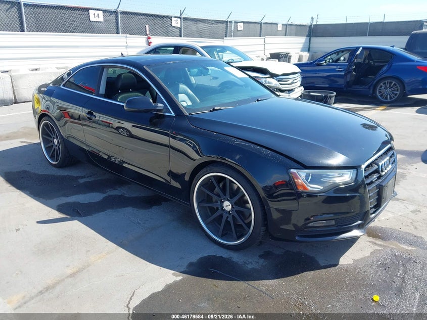 2013 Audi A5 VIN WAUGFAFR9DA052734 IAAI salvage auction — NORMAL WEAR, Clear - Dealer Only (California), sold $1,425 on 2026-10-09 (photo 1)