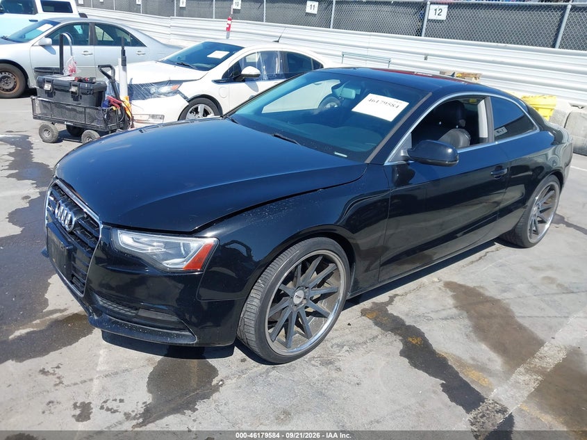 2013 Audi A5 VIN WAUGFAFR9DA052734 IAAI salvage auction — NORMAL WEAR, Clear - Dealer Only (California), sold $1,425 on 2026-10-09 (photo 2)