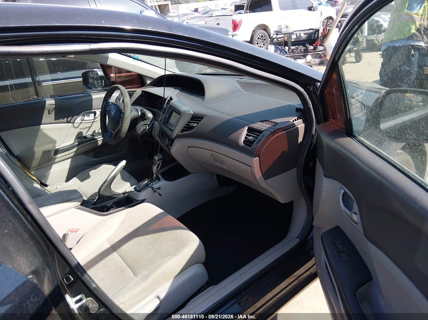 2012 Honda Civic VIN 19XFB2F58CE377061 IAAI salvage auction — UNKNOWN, Salvage (California), sold $1,600 on 2026-10-07 (photo 5)