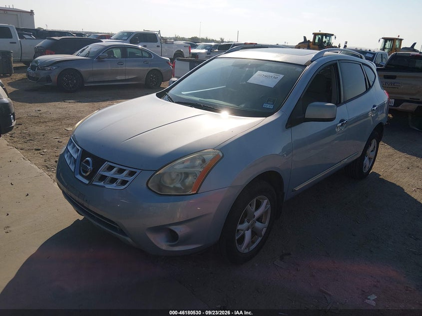2011 Nissan Rogue VIN JN8AS5MT6BW166804 IAAI salvage auction — FRONT & REAR, Salvage (Texas), sold $725 on 2026-10-05 (photo 2)