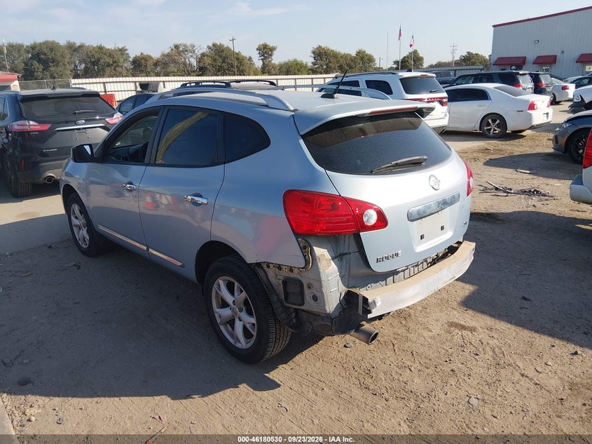 2011 Nissan Rogue VIN JN8AS5MT6BW166804 IAAI salvage auction — FRONT & REAR, Salvage (Texas), sold $725 on 2026-10-05 (photo 3)
