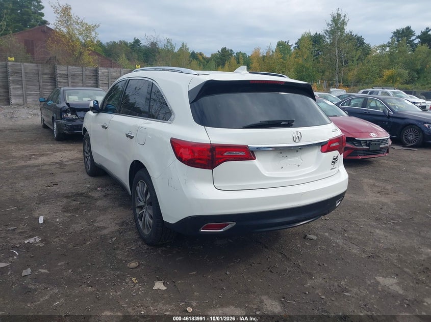 2014 Acura Mdx VIN 5FRYD4H41EB019508 IAAI salvage auction — FRONT END, Salvage Title, sold $25 on 2026-10-17 (photo 3)