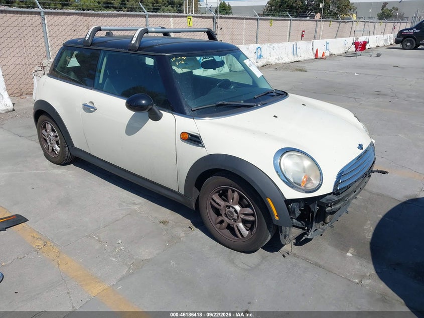 2011 Mini Cooper VIN WMWSU3C52BT093429 IAAI salvage auction — NORMAL WEAR, Clear - Dealer Only (California), sold $0 on 2026-09-29 (photo 1)