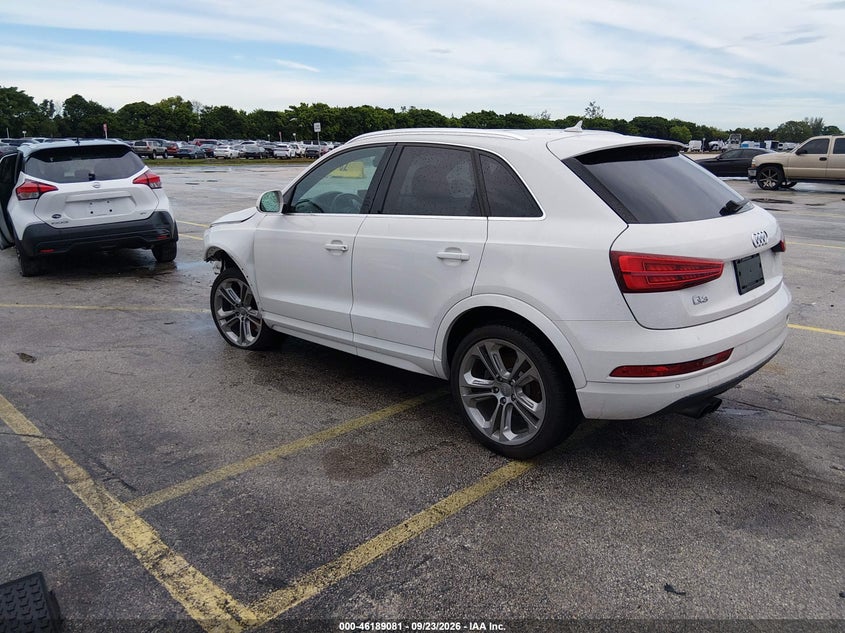 2017 Audi Q3 VIN WA1HCCFS6HR012787 IAAI salvage auction — LEFT FRONT, Wait Title, sold $2,400 on 2026-10-09 (photo 3)