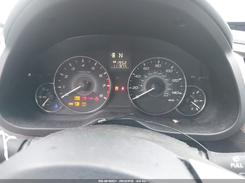 2010 Subaru Outback VIN 4S4BRBKC3A3375202 IAAI salvage auction — NORMAL WEAR, Clear (Maryland), sold $0 on 2026-10-08 (photo 7)
